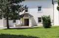 Central entrance to Krusedol Monastery in Fruska Gora National Park, Vojvodina, Serbia