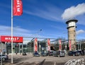 Central entrance to the RIMI hypermarket in Riga