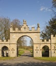 Central entrances to Redbourne Hall Estate.