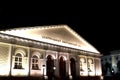 Central exhibition center in Moscow at night