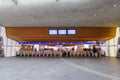 Central hall with access to the train platform in the station in Arnhem, The Netherlands