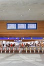 Central hall with access to the train platform in the station in Arnhem, The Netherlands