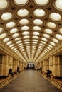 Central Hall of Elektrozavodskaya metro station in Moscow