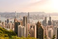 Cityscape of modern buildings at Sky Terrace 428 Royalty Free Stock Photo