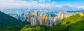 Central, Hong Kong - September 21, 2016 : Skyscraper view from t Royalty Free Stock Photo