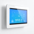 Modern Smart Home Touchscreen Controller Hub Royalty Free Stock Photo