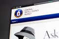 Central Intelligence Agency website homepage. Close up of CIA logo. Royalty Free Stock Photo