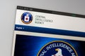 Central Intelligence Agency website homepage. Close up of CIA logo. Royalty Free Stock Photo