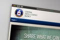 Central Intelligence Agency website homepage. Close up of CIA logo. Royalty Free Stock Photo
