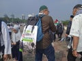 Monas Central Jakarta Indonesia 05 November 2023- Free Palestine, an interfaith solidarity action for Palestine.