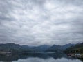 Central Java , Indonesia - August28, 2022 : beautiful scenery at the Sempor Reservoir in Kebumen