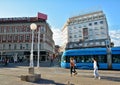 Central Jelacica Square in Zagreb