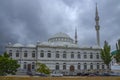 Central Juma Mosque on a cloudy day. Makhachkala. Republic of Dagestan