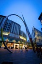 Central Library Square at Blue Hour, Cardiff, Wales