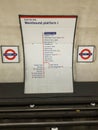 Central Line Tube Map, London UK