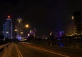 Central macau city casino skyline in macao china