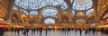 The Central Market Hall of Budapest, Hungary, an architectural masterpiece with glass domes