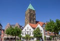 Central market square in historical city Rheine
