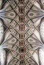 Central nave of the Berne Cathedral. Interior of the Berne Cathedral. Gothic cathedral