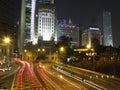 Central night scene, Hong Kong Royalty Free Stock Photo