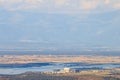 Central nuclear de Almaraz and Arrocampo Reservoir in Spain Royalty Free Stock Photo