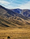 Central Otago mountains at Lindis Pass on the South Island of New Zealand