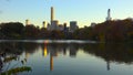 Central Park aerial view, Manhattan, New York // 27-10-2018 Royalty Free Stock Photo