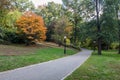 Central Park autumn landscape Royalty Free Stock Photo