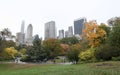 Central Park in the autumn, New York City, USA. Royalty Free Stock Photo