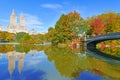 Central Park in Autumn, New York Royalty Free Stock Photo