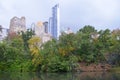 Central Park in the autumn, NYC Royalty Free Stock Photo