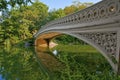 Central Park and Bow Bridge, New York Royalty Free Stock Photo