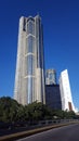 Central Park, Parque Central with blue intense sky,Caracas Venezuela