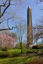 Central Park Egyptian Obelisk in springtime Royalty Free Stock Photo