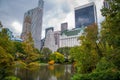 Central park in fall Royalty Free Stock Photo