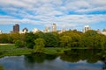 Central Park Lake, New York City, United States of America Royalty Free Stock Photo