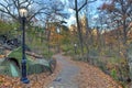 Central Park late autumn Royalty Free Stock Photo