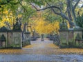 Central Park Mall in autumn Royalty Free Stock Photo