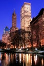 Central Park and manhattan skyline, New York City Royalty Free Stock Photo