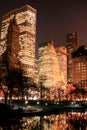 Central Park and manhattan skyline, New York City Royalty Free Stock Photo