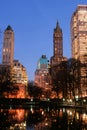 Central Park and manhattan skyline, New York City Royalty Free Stock Photo