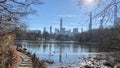 Central Park Manhattan skyline sea Hudson New York City U.S.A. America Royalty Free Stock Photo