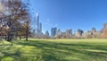 Central Park Manhattan skyline sea Hudson New York City U.S.A. America Royalty Free Stock Photo