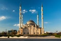 Mosque, Central park in Grozny City.