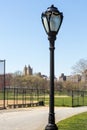 Central Park near Upper West Side with Two Tower San Remo luxury,   Manhattan Royalty Free Stock Photo