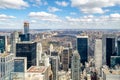 Central Park New York City aerial view from Rockefeller Center Royalty Free Stock Photo