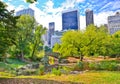 Central Park in New York City in autumn Royalty Free Stock Photo