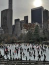 Central Park New York ice skating winter