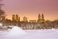 Central Park after the Snow Strom Linus Royalty Free Stock Photo