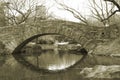 Central Park Stone Bridge Royalty Free Stock Photo